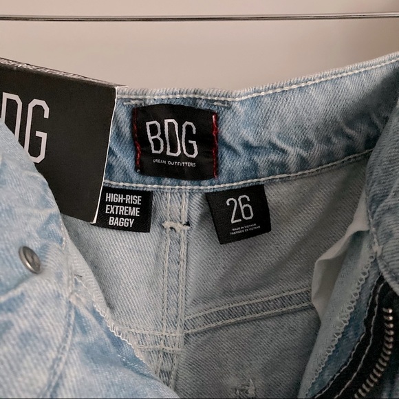 Sz 26 BDG Extreme Baggy Construction Jeans - Picture 15 of 16